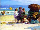 Edward Henry Potthast Wall Art - A Family Outing